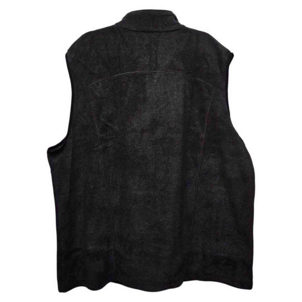 Men’s 3XL North End Voyage Vest Heather Charcoal Fleece Zip Pockets Audio Port - Picture 7 of 12